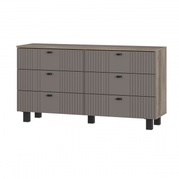 Комод Олива КМ-04 муссон софт (БТС) в Ивделе - ivdel.mebel-e96.ru