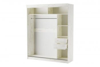 Шкаф-купе 1800 мм Орион крафт белый(Памир) в Ивделе - ivdel.mebel-e96.ru