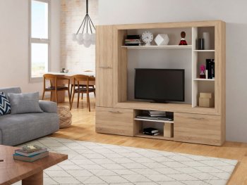 Стенка OSKAR3 дуб сонома (Генезис) в Ивделе - ivdel.mebel-e96.ru