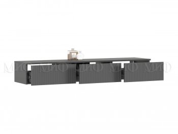 Стенка Оскар комп.2 графит (Миф) в Ивделе - ivdel.mebel-e96.ru