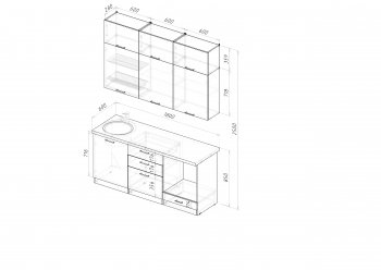 Кухонный гарнитур Парма макси 1800 мм (Герда) в Ивделе - ivdel.mebel-e96.ru