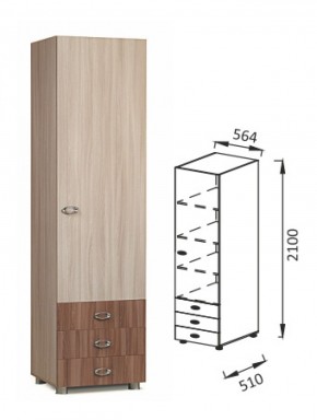 ПМ-12 шкаф для детских вещей Юниор-6 в Ивделе - ivdel.mebel-e96.ru