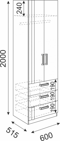 Подростковая мебель Волкер модульная (Риннер) в Ивделе - ivdel.mebel-e96.ru