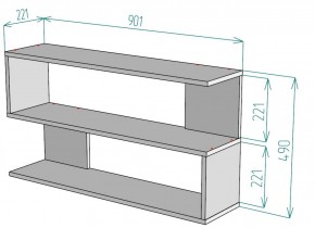 Полка S30 (Белый) в Ивделе - ivdel.mebel-e96.ru