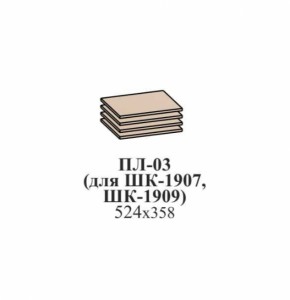 Полки ЭЙМИ ПЛ-03 (для ШК-1907, ШК-1909) Бодега белая в Ивделе - ivdel.mebel-e96.ru | фото