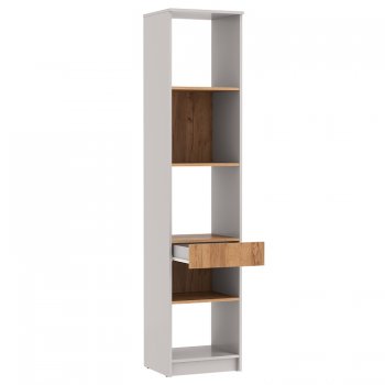 Стеллаж 89.21 Прайм (высокий с ящиком) (Олмеко) в Ивделе - ivdel.mebel-e96.ru