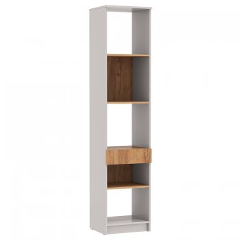 Стеллаж 89.21 Прайм (высокий с ящиком) (Олмеко) в Ивделе - ivdel.mebel-e96.ru
