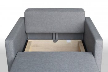 Кресло-кровать Реал 80 с подлокотниками (Графит) в Ивделе - ivdel.mebel-e96.ru