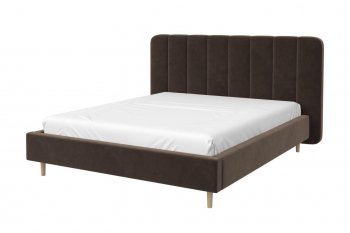 Кровать двуспальная Рино коричневый (БМ) в Ивделе - ivdel.mebel-e96.ru