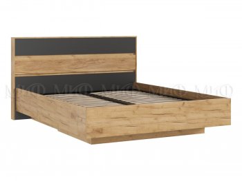 Кровать парящая с ПМ Роджина крафт/графит (Миф) в Ивделе - ivdel.mebel-e96.ru