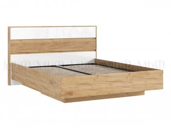 Кровать парящая Роджина с подсветкой, крафт/белый (Миф) в Ивделе - ivdel.mebel-e96.ru