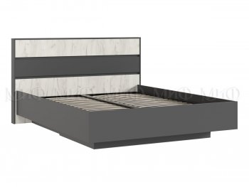 Кровать парящая Роджина графит/крафт белый (Миф) в Ивделе - ivdel.mebel-e96.ru | фото