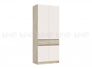 Шкаф 1000 мм Роджина крафт серый/кашемир (Миф) в Ивделе - ivdel.mebel-e96.ru