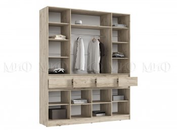 Спальный гарнитур Роджина крафт серый/кашемир, модульный (Миф) в Ивделе - ivdel.mebel-e96.ru