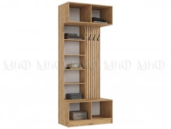 Прихожая Роджина крафт/изумруд, модульная (Миф) в Ивделе - ivdel.mebel-e96.ru