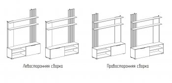 Стенка Роджина крафт/белый гл. (Миф) в Ивделе - ivdel.mebel-e96.ru