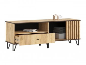 Тумба ТВ (1500) Роджина дуб крафт (Миф) в Ивделе - ivdel.mebel-e96.ru