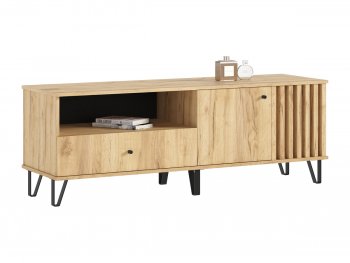 Тумба ТВ (1500) Роджина дуб крафт/дуб крафт (Миф) в Ивделе - ivdel.mebel-e96.ru