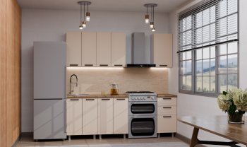 Кухонный гарнитур Ромашка 1600 мм Кашемир (Аленка) в Ивделе - ivdel.mebel-e96.ru