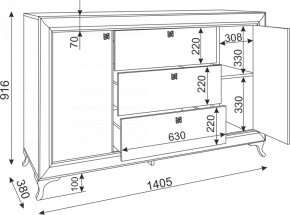 Комод с ящиками Саванна М02 (Риннер) в Ивделе - ivdel.mebel-e96.ru