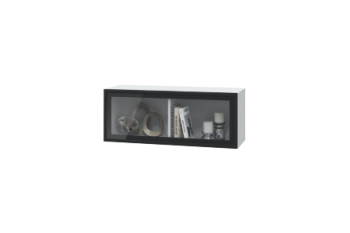 Шкаф горизонтальный с 1 стеклянной дверкой (900) Шарлиз (Можга) в Ивделе - ivdel.mebel-e96.ru | фото