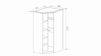 Шкаф угловой ШиК-3 (Уголок Школьника 2) в Ивделе - ivdel.mebel-e96.ru