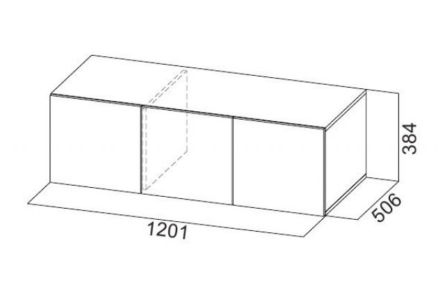 Шкаф 1200 мм ШК-5 с антресолью графит (СВ) в Ивделе - ivdel.mebel-e96.ru