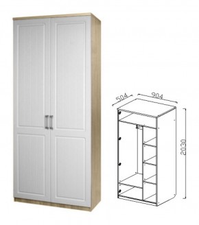 Шкаф 2-х дверный для одежды Визит-17 в Ивделе - ivdel.mebel-e96.ru