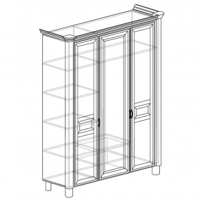 Шкаф 3-дверный Элли 570 (Яна) в Ивделе - ivdel.mebel-e96.ru