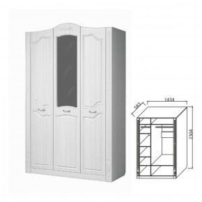 Шкаф 3-х дверный для платья и белья Ева-10 в Ивделе - ivdel.mebel-e96.ru