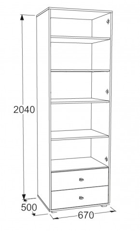 Шкаф для белья Омега 18 в Ивделе - ivdel.mebel-e96.ru