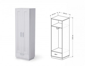 Шкаф для одежды 2-х дверный Визит-6 (Квадро) в Ивделе - ivdel.mebel-e96.ru