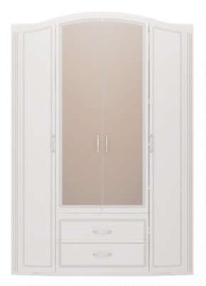 Шкаф для одежды 4-х дв.с ящиками Виктория 2  с зеркалами в Ивделе - ivdel.mebel-e96.ru