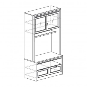 Шкаф многоцелевой Лючия 187 дуб оксфорд (Яна) в Ивделе - ivdel.mebel-e96.ru