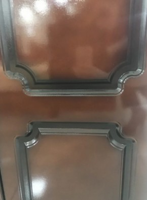 Шкаф 1300 мм ШР-3 с 1 зерк. ЛАК Орех Тёмный (БМ) в Ивделе - ivdel.mebel-e96.ru