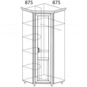 Шкаф угловой Ралли 862 (Яна) в Ивделе - ivdel.mebel-e96.ru