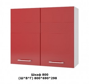 Шкаф верхний 800 (Ш*В*Г) 800*690*298 в Ивделе - ivdel.mebel-e96.ru | фото