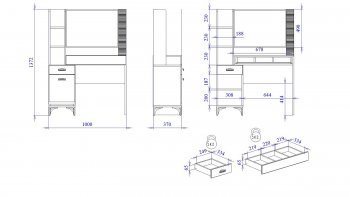 Столик туалетный Сиде (СБК) в Ивделе - ivdel.mebel-e96.ru