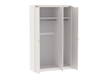 Шкаф 1400 мм 3-дверный Сиде Белый (СБК) в Ивделе - ivdel.mebel-e96.ru
