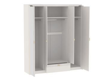 Шкаф 1960 мм 4-дверный NEW Сиде Белый (СБК) в Ивделе - ivdel.mebel-e96.ru