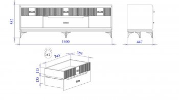 Тумба ТВ Сиде, Белый (СБК) в Ивделе - ivdel.mebel-e96.ru