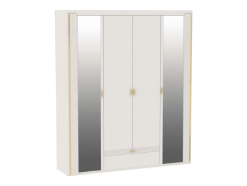 Спальный гарнитур Сиде Белый, модульный (СБК) в Ивделе - ivdel.mebel-e96.ru
