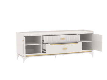 Тумба ТВ Сиде, Белый (СБК) в Ивделе - ivdel.mebel-e96.ru