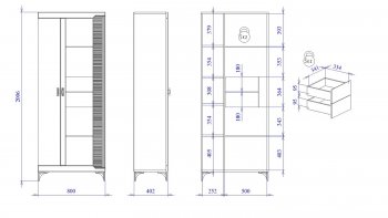Пенал со стеклом широкий NEW Сиде Белый (СБК) в Ивделе - ivdel.mebel-e96.ru