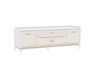 Тумба ТВ Сиде, Белый (СБК) в Ивделе - ivdel.mebel-e96.ru