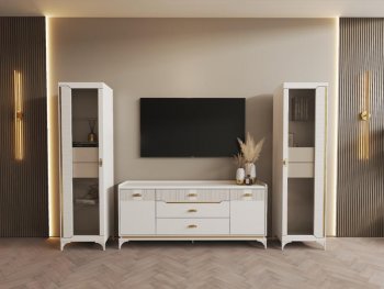 Стенка Сиде Белая (СБК) в Ивделе - ivdel.mebel-e96.ru