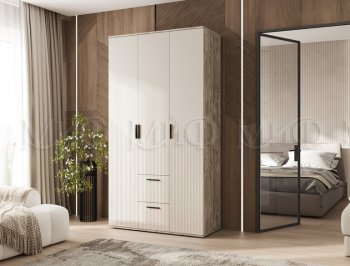 Шкаф 1200 мм Сильвия, дуб юкон/кашемир (Миф) в Ивделе - ivdel.mebel-e96.ru