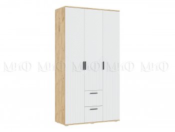 Шкаф 1200 мм Сильвия, крафт/белый (Миф) в Ивделе - ivdel.mebel-e96.ru