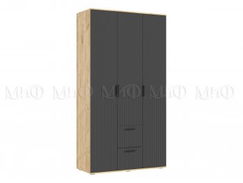 Шкаф 1200 мм Сильвия, крафт/графит (Миф) в Ивделе - ivdel.mebel-e96.ru