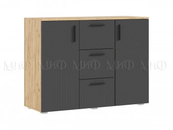 Комод Сильвия, крафт/графит (Миф) в Ивделе - ivdel.mebel-e96.ru